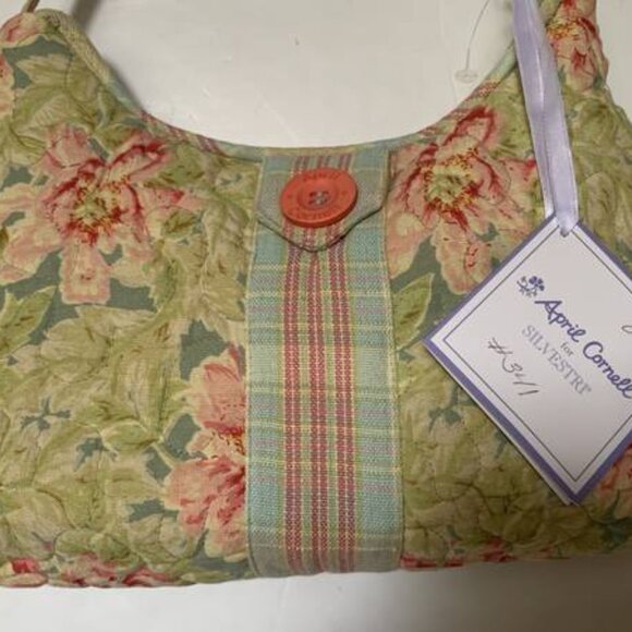 NWT April Cornell Silvestri Mini Slendour Sage Purse w/Wallet & Key Chain Purse - Picture 5 of 6